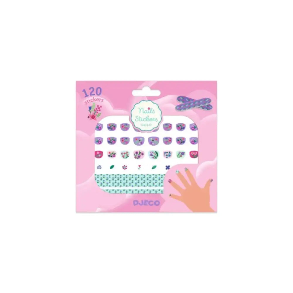 Adhesivos para uñas - Petit Fleur Pegatinas Djeco Art & Craft adhesivos-para-unas-petit-fleur-pegatinas-rosa-paquete-ninos-284