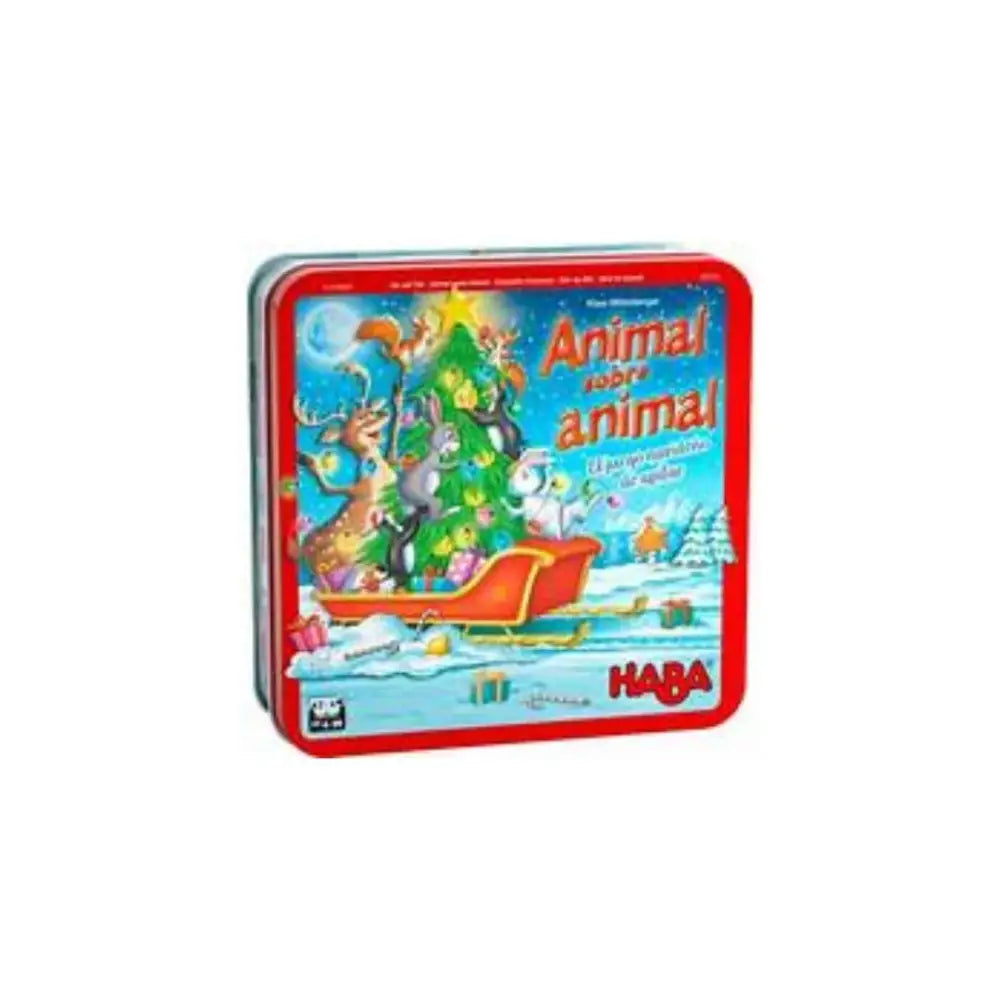 Animal sobre Animal - Navidad Juego de Mesa Haba animal-sobre-navidad-juego-de-mesa-rojo-estano-caja-922