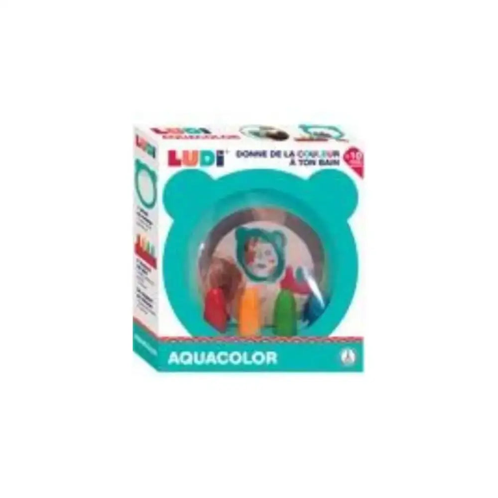 Aquacolor Baño Ludi aquacolor-bano-verde-azulado-en-forma-de-oso-marco-510