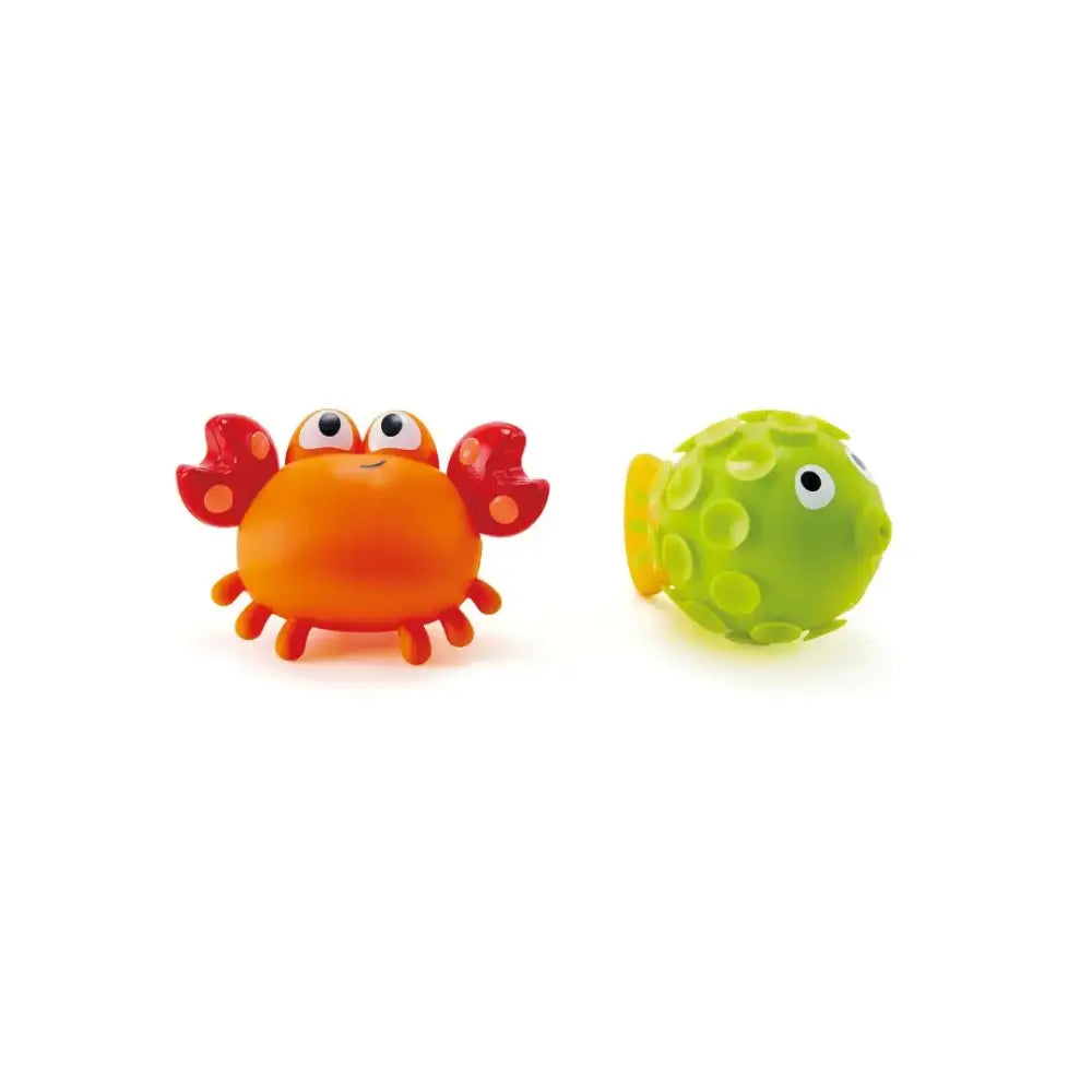 Baño pez y cangrejo Hape bano-pez-y-cangrejo-naranja-verde-416
