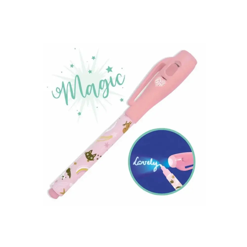 Boli mágico Lucille Life style by Djeco boli-magico-lucille-rosa-boligrafo-decorado-703