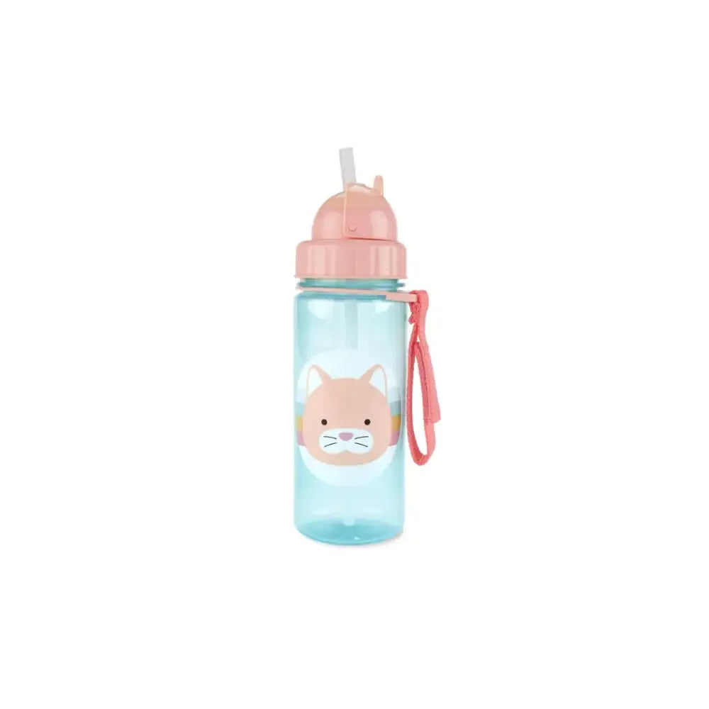 Botella con pajita - Gato Botellas Skip Hop botella-con-pajita-zoo-gato-botellas-turquesa-agua-214