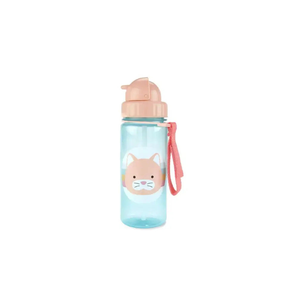 Botella con pajita - Gato Botellas Skip Hop botella-con-pajita-zoo-gato-botellas-turquesa-agua-557