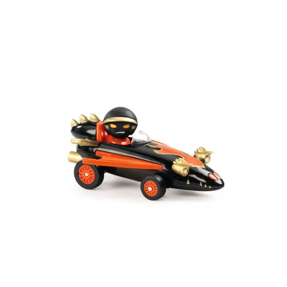 Crazy Motors Dragon Fire Coches Djeco crazy-motors-dragon-fire-coches-negro-naranja-juguete-328