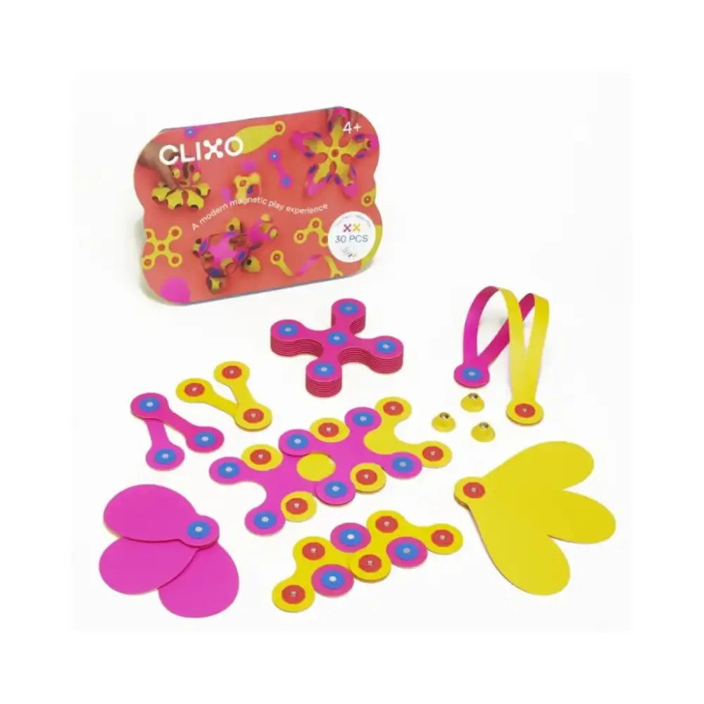 Crew Pack - Rosa/Amarillo Magnéticos Clixo crew-pack-rosa-amarillo-magneticos-vistoso-para-ninos-juguete-838