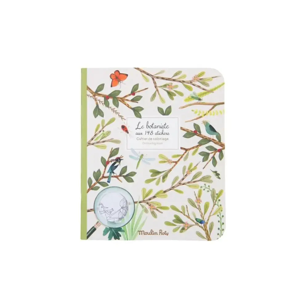 Cuaderno para colorear - El botánico Moulin Roty cuaderno-para-colorear-el-botanico-libro-cubrir-680