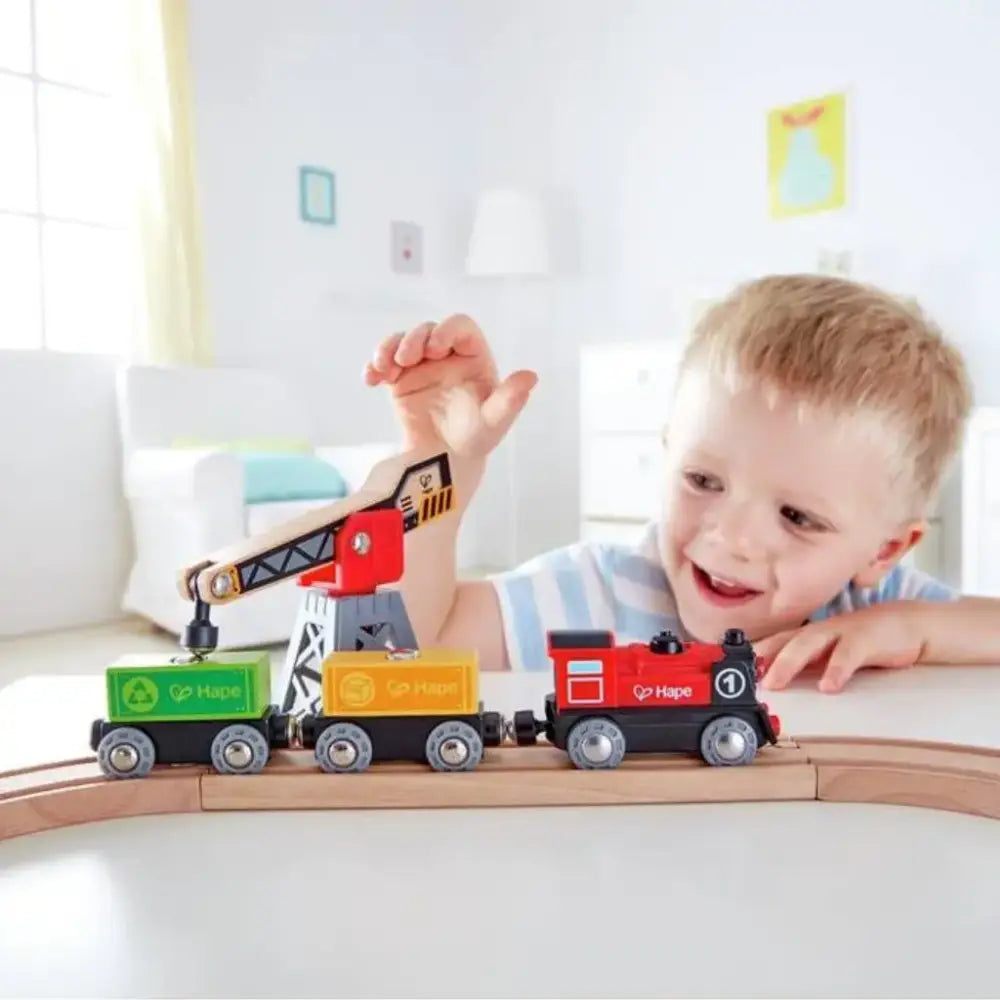 Bucle de Entrega de Carga Trenes Hape diversion-sobre-rieles-en-jugueteria-mukkies-trenes-de-madera-juguete-tren-517