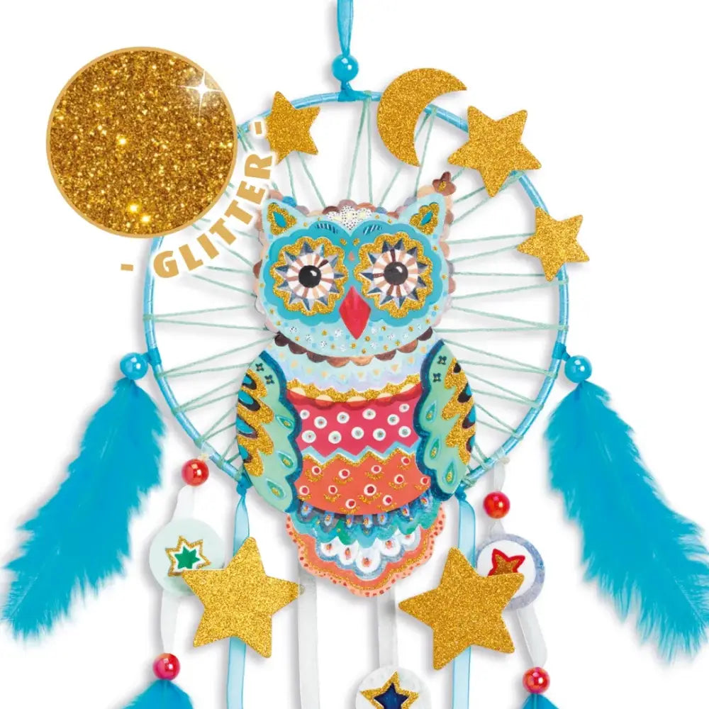 DIY Atrapa sueño Lechuza Do It Yourself Djeco Art & Craft diy-atrapa-sueno-lechuza-do-it-yourself-decorativo-buho-atrapasuenos-588