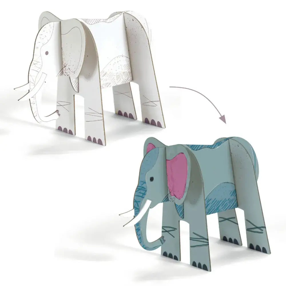 DIY Sabana Do It Yourself Djeco Art & Craft diy-sabana-do-it-yourself-papel-elefante-artesania-791