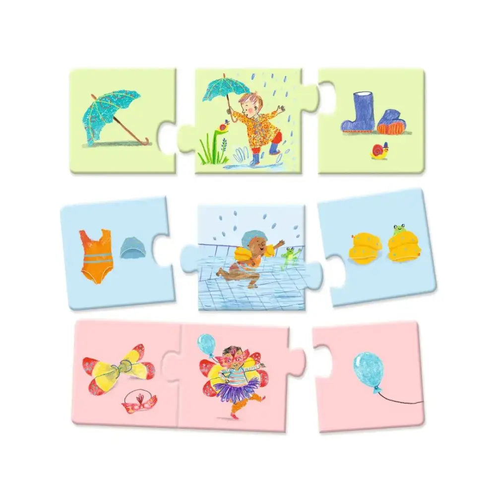 Educativos Puzzle Trío - Mi Vida Diaria Puzzles Educativos Djeco educativos-puzzle-trio-mi-vida-diaria-puzzles-rompecabezas-piezas-pares-554