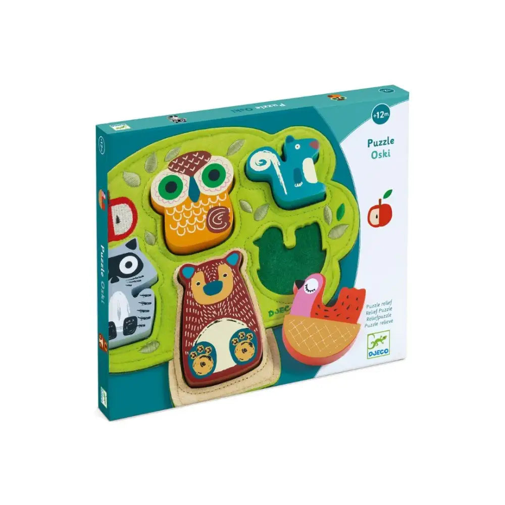 Encajable Oski Puzzles Madera Djeco encajable-oski-puzzles-madera-vistoso-de-animal-303