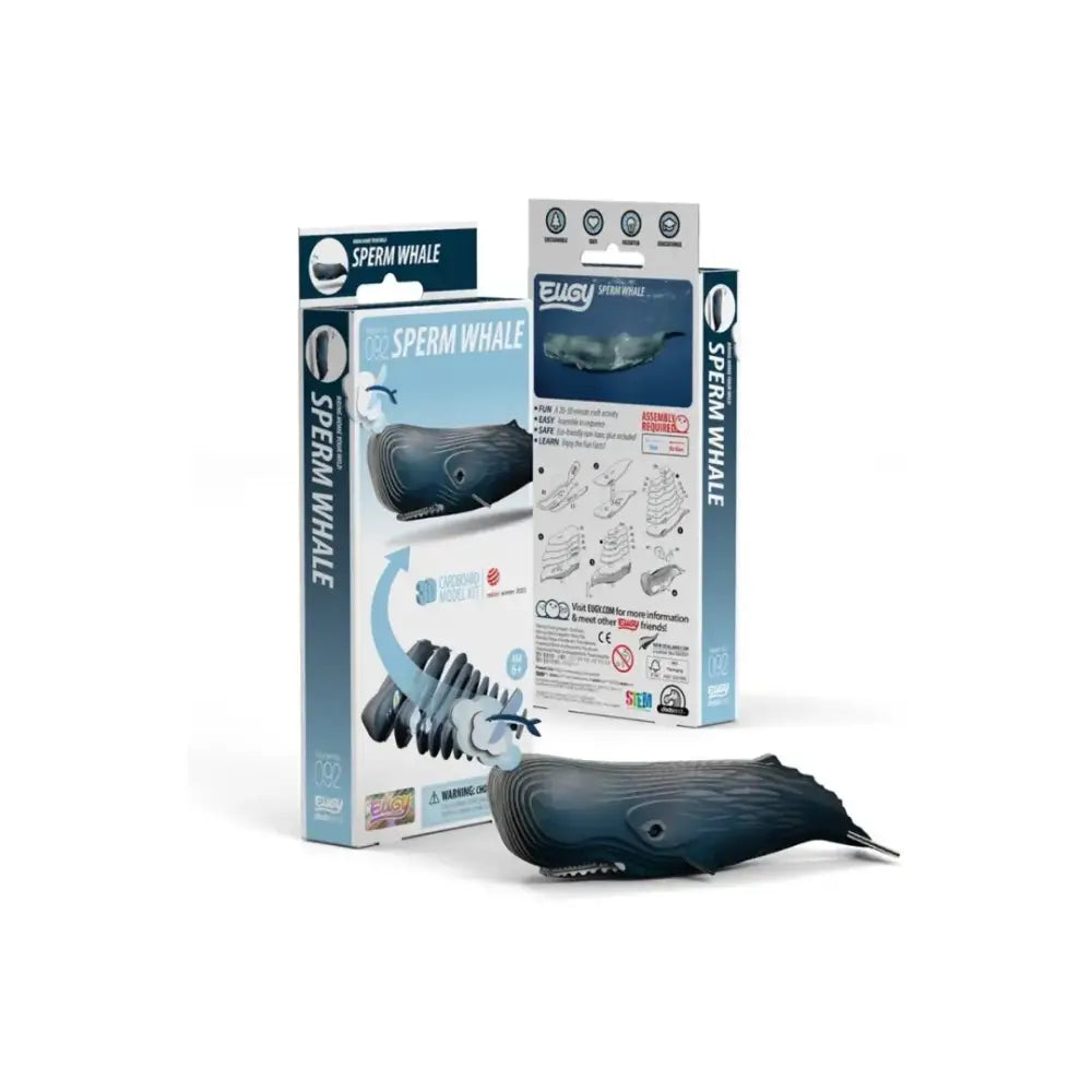 Eugy Cachalote Puzzle 3D Eugy-Dodoland eugy-cachalote-puzzle-3d-3-dimensiones-papel-artesania-596