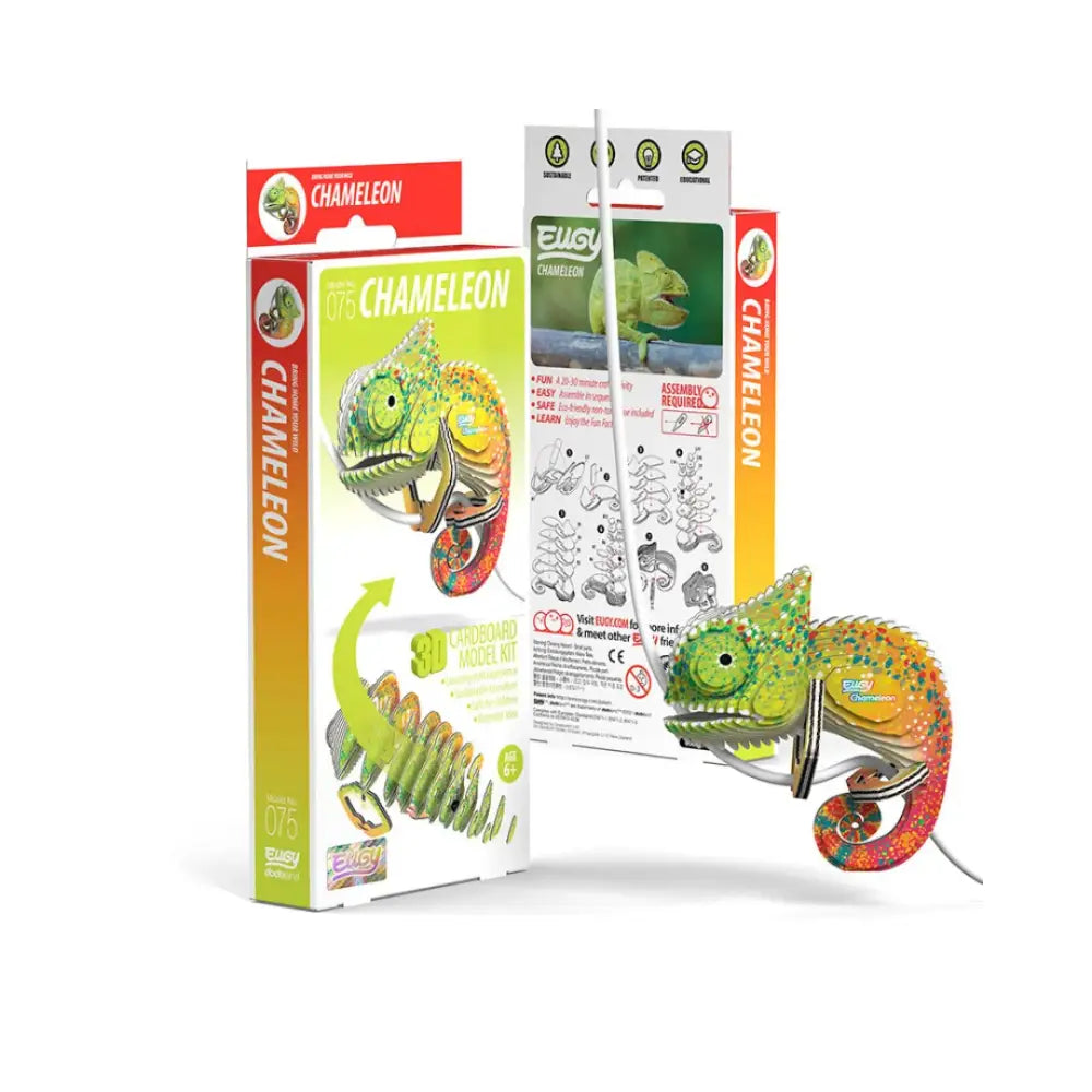 Eugy Camaleón Puzzle 3D Eugy-Dodoland eugy-camaleon-puzzle-3d-vistoso-3-dimensiones-840