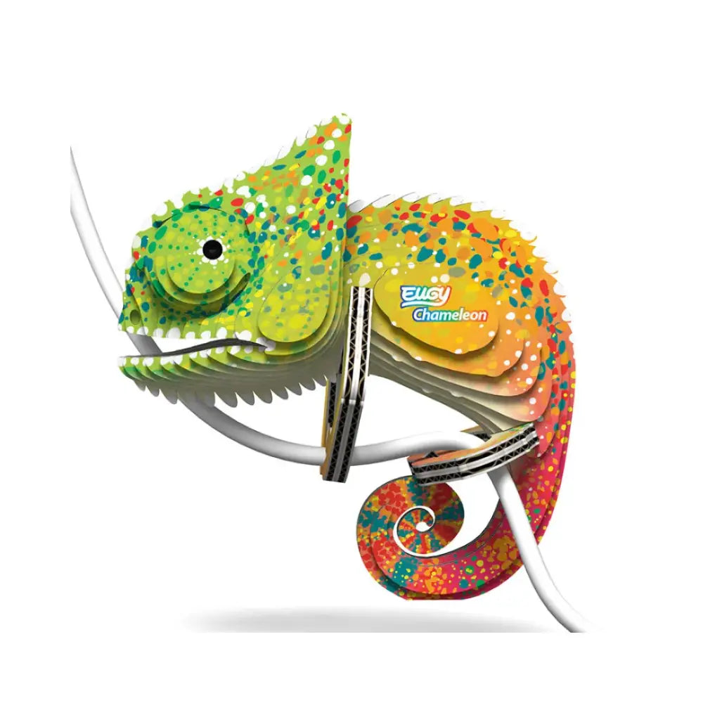 Eugy Camaleón Puzzle 3D Eugy-Dodoland eugy-camaleon-puzzle-3d-vistoso-hecho-242