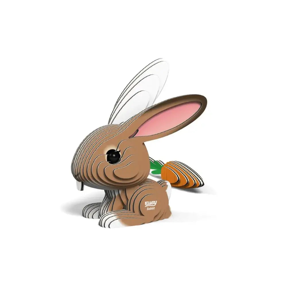 Eugy Conejo Puzzle 3D Eugy-Dodoland eugy-conejo-puzzle-3d-estilo-de-dibujos-animados-marron-conejito-351