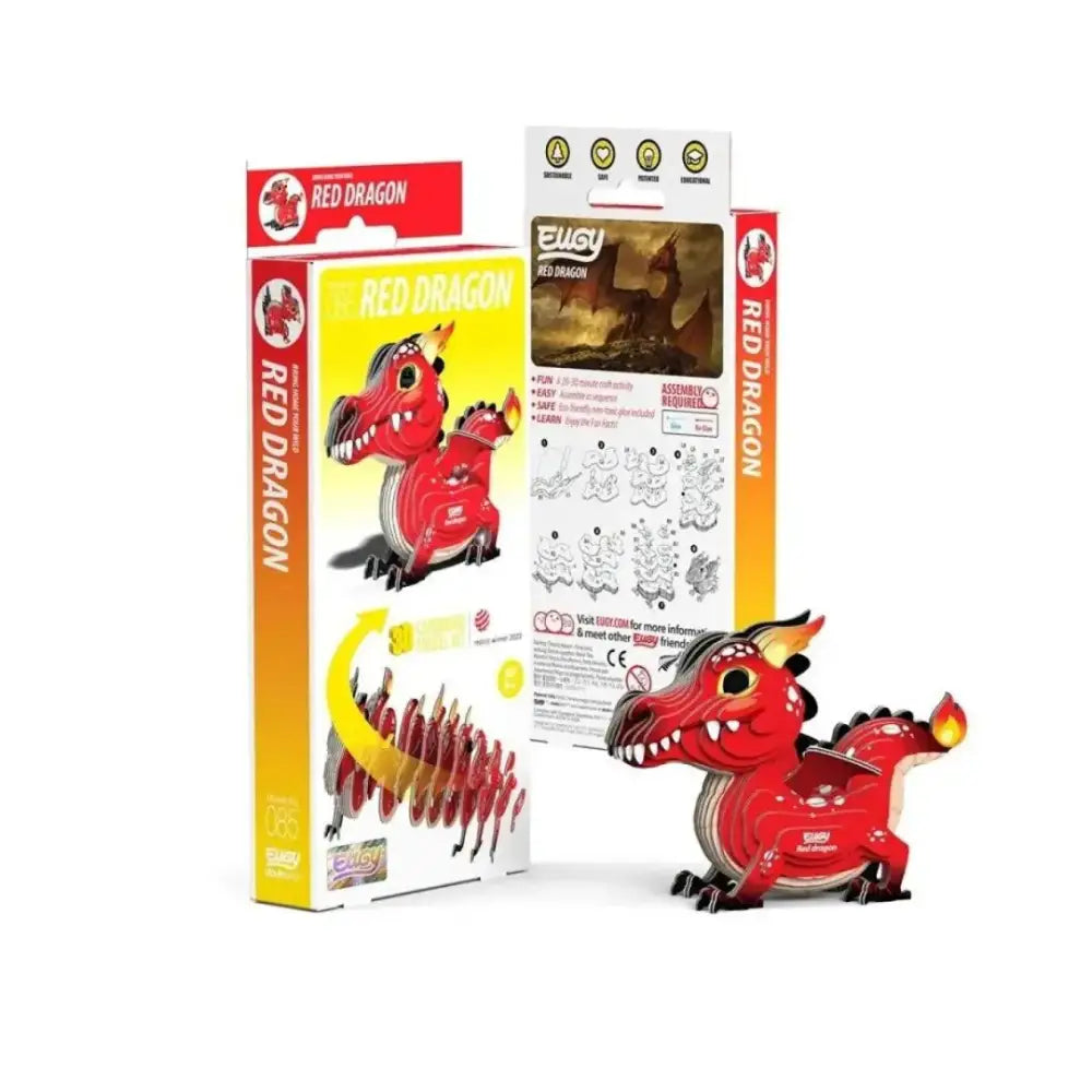 Eugy Dragón Rojo Puzzle 3D Eugy-Dodoland eugy-dragon-rojo-puzzle-3d-juguete-398