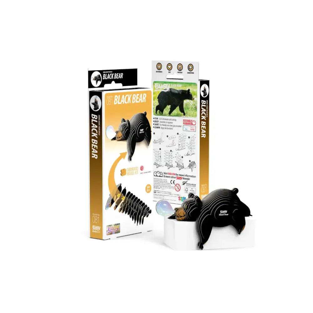 Eugy Oso Negro Puzzle 3D Eugy-Dodoland eugy-oso-negro-puzzle-3d-3-dimensiones-rompecabezas-modelo-582