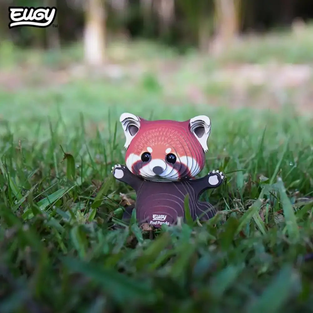 Eugy Panda Rojo - Puzzle 3D