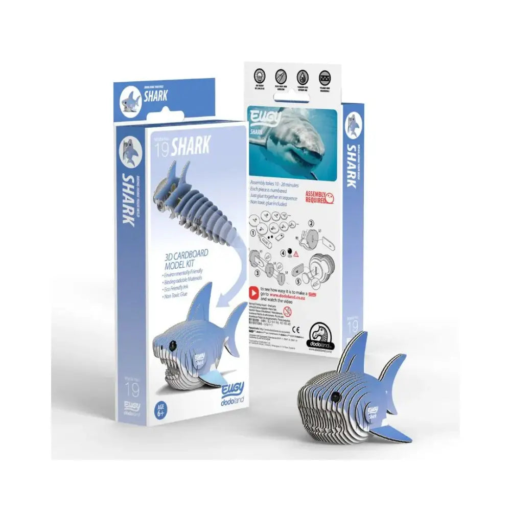 Eugy Shark Puzzle 3D Eugy-Dodoland eugy-shark-puzzle-3d-3-dimensiones-cartulina-rompecabezas-412