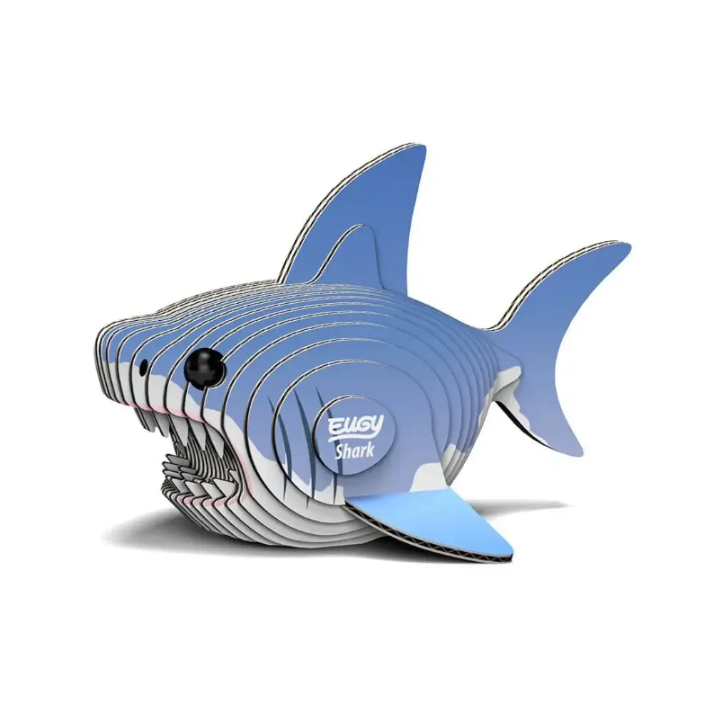 Eugy Shark Puzzle 3D Eugy-Dodoland eugy-shark-puzzle-3d-azul-blanco-cartulina-402