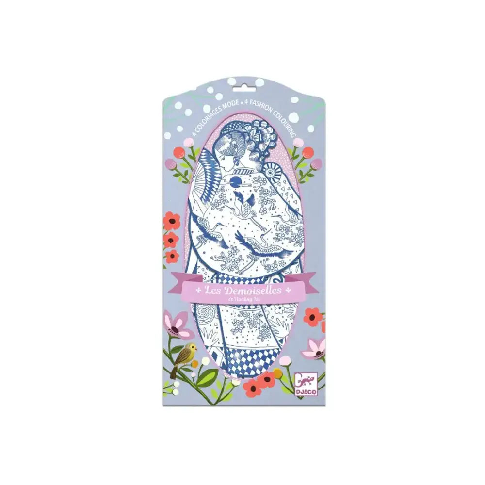Figuras para pintar - Laura Pintar Djeco Art & Craft figuras-para-pintar-laura-decorativo-azul-blanco-896