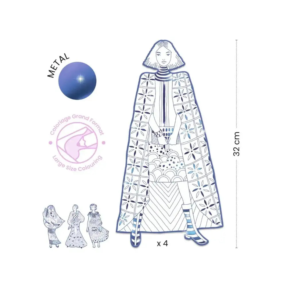 Figuras para pintar - Laura Pintar Djeco Art & Craft figuras-para-pintar-laura-estampado-invierno-capa-587