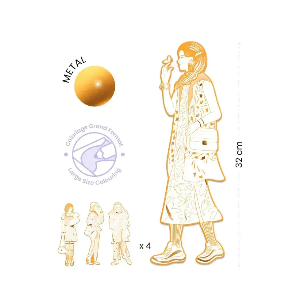 Figuras para pintar - Scout Pintar Djeco Art & Craft figuras-para-pintar-scout-dorado-describir-ilustracion-590