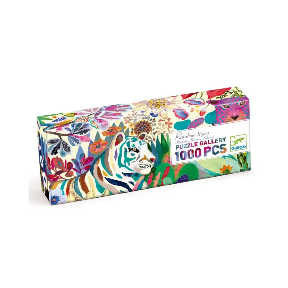 Puzzle Galería Rainbow Tigers - 1000 pzas. Puzzles Galería Djeco galeria-tigre-1000-pzas-puzzles-piezas-rompecabezas-caja-829