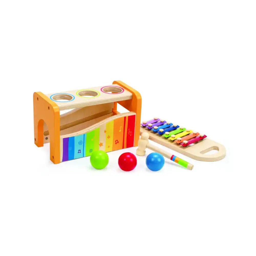 Golpea pelotas xilofón Bebés Hape golpea-pelotas-xilofon-bebes-de-madera-juguete-xilofono-293