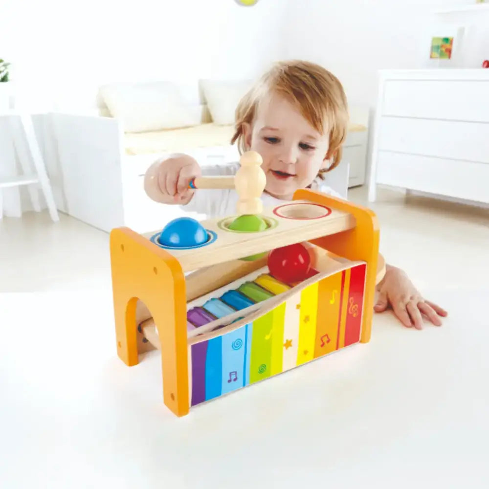 Golpea pelotas xilofón Bebés Hape golpea-pelotas-xilofon-bebes-de-madera-xilofono-juguete-859