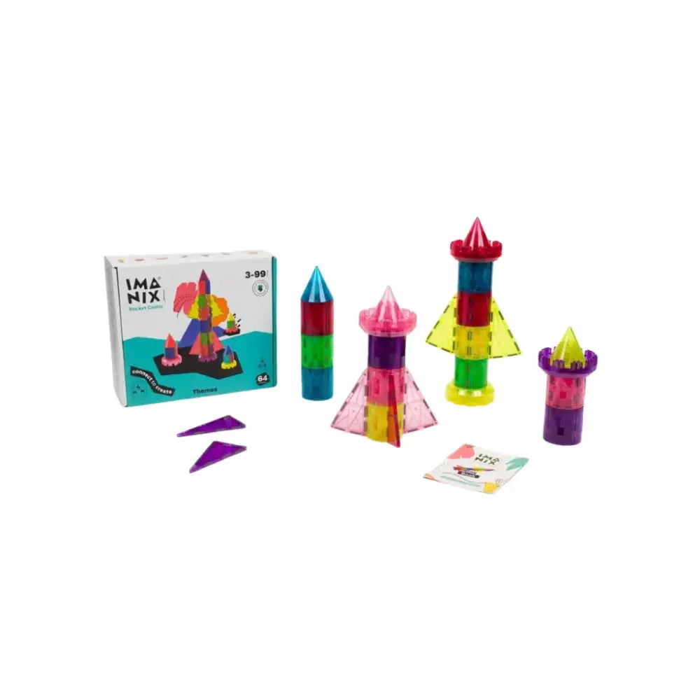 Imanix Rocket Castle 64 pzas Magnéticos Braintoys imanix-rocket-castle-64-pzas-magneticos-vistoso-magnetico-juguete-199
