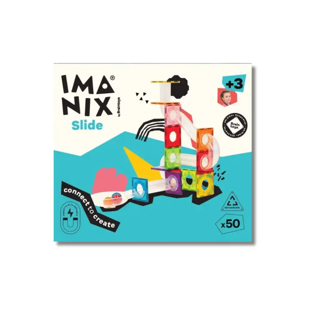 Imanix Tobogán 50 Piezas Magnéticos Braintoys imanix-tobogan-50-pzas-magneticos-vistoso-juguete-embalaje-697