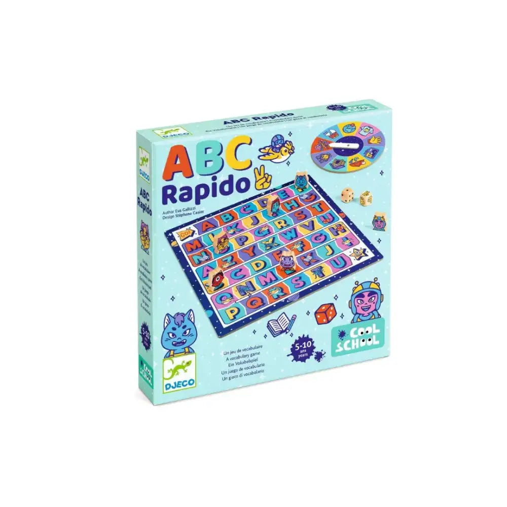 Juego Cool School - ABC Rápido Juego de Mesa Djeco juego-cool-school-abc-rapido-de-mesa-abecedario-junta-432