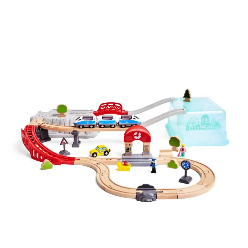 Juego de Bloques de Construcción Tren de Ciudad - Trenes
