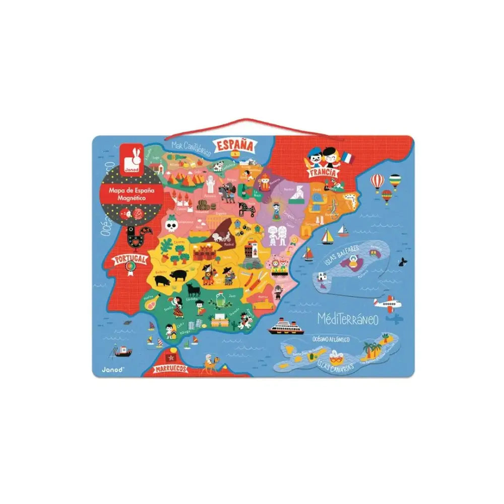 Mapa de España magnético Educativo Janod mapa-de-espana-magnetico-educativo-ilustrado-839