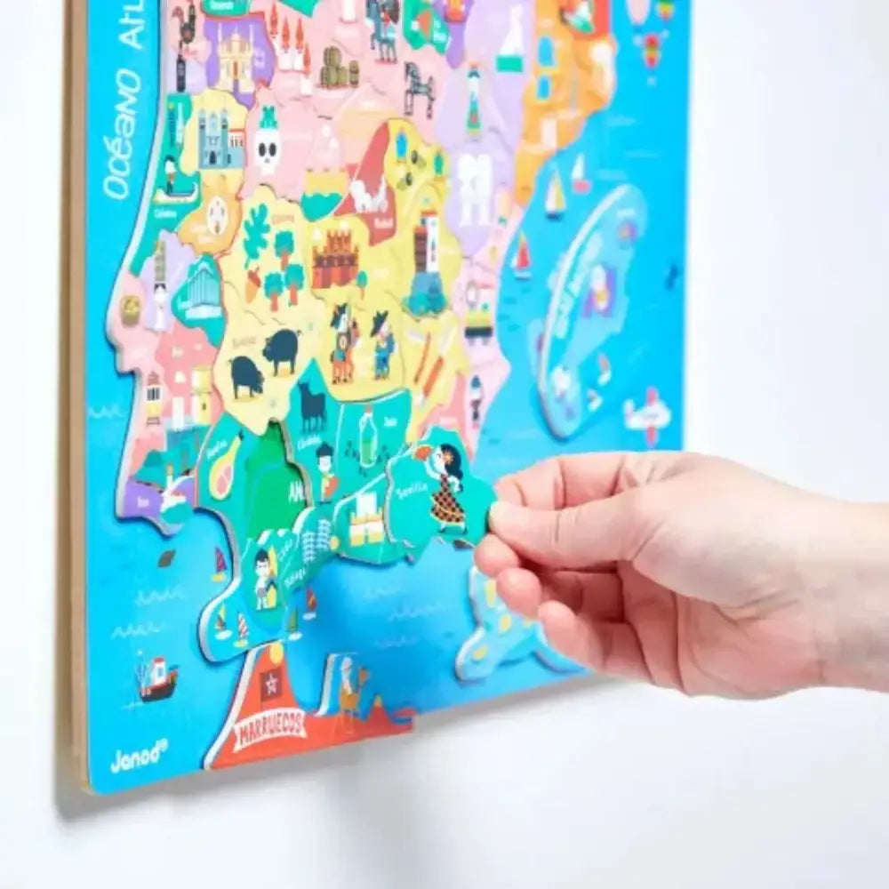 Mapa de España magnético Educativo Janod mapa-de-espana-magnetico-educativo-vistoso-ilustrado-469