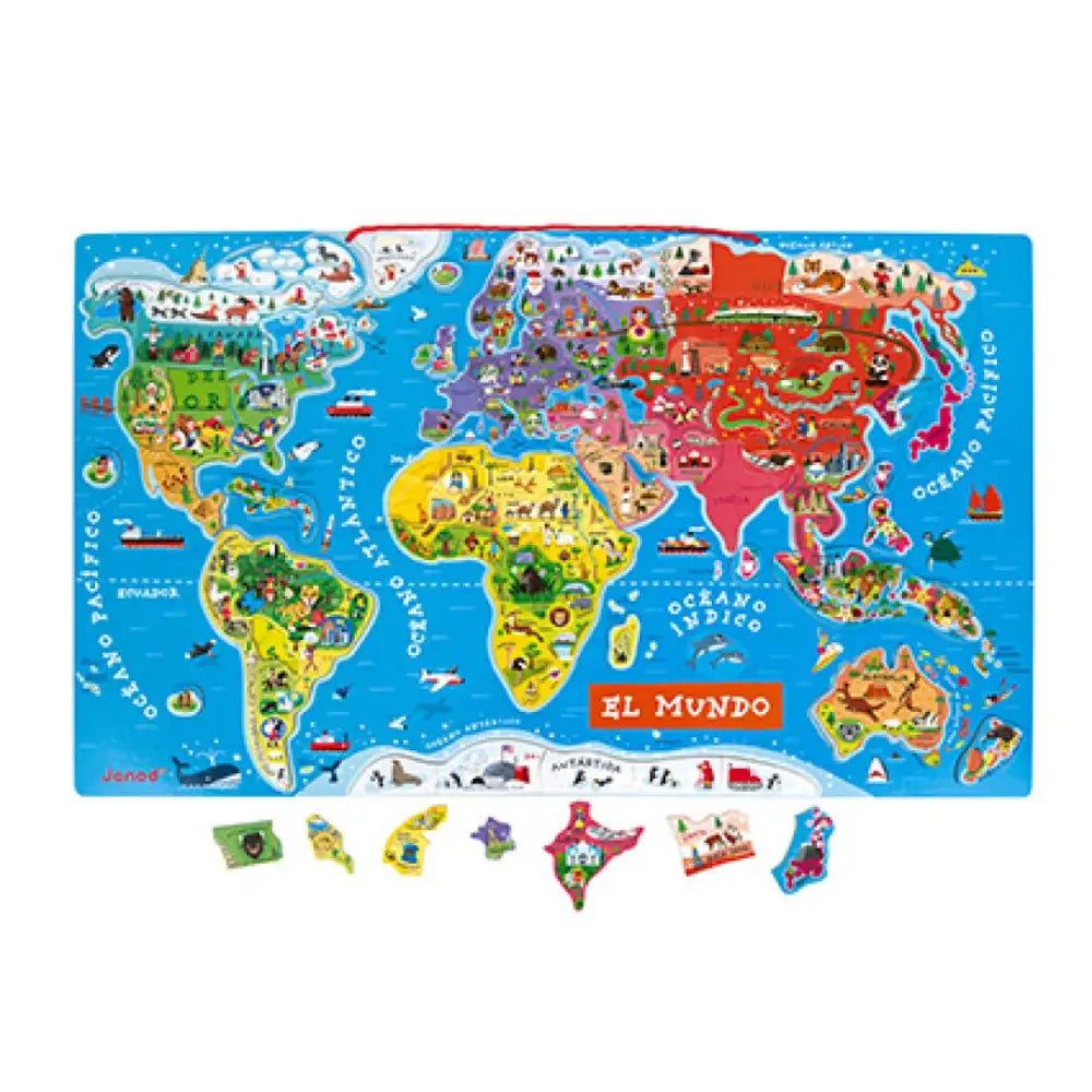 Mapa Mundial magnético Educativo Janod mapa-mundial-magnetico-educativo-vistoso-de-madera-mundo-603