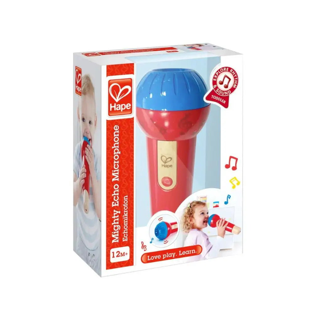 Micrófono Eco Hape microfono-eco-rojo-azul-juguete-767
