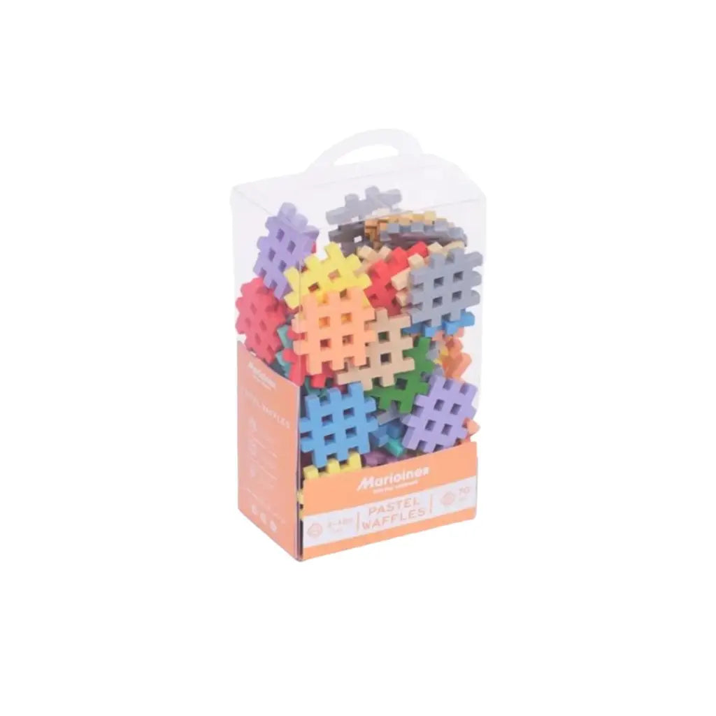 Mini waffle - 70 pzas Pastel