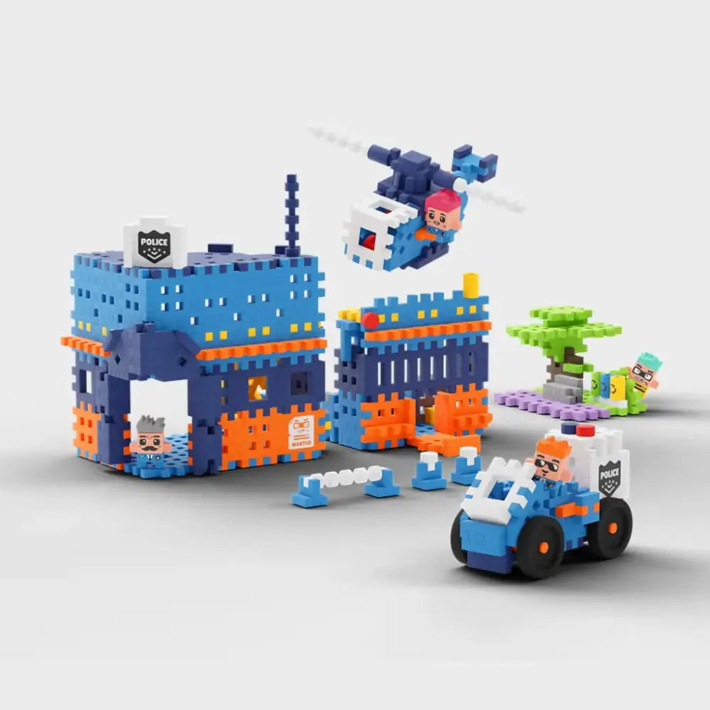 Mini waffle City - Comisaría de policía Construcción Marioinex mini-waffle-city-comisaria-de-policia-construccion-vistoso-plastico-bloquear-869