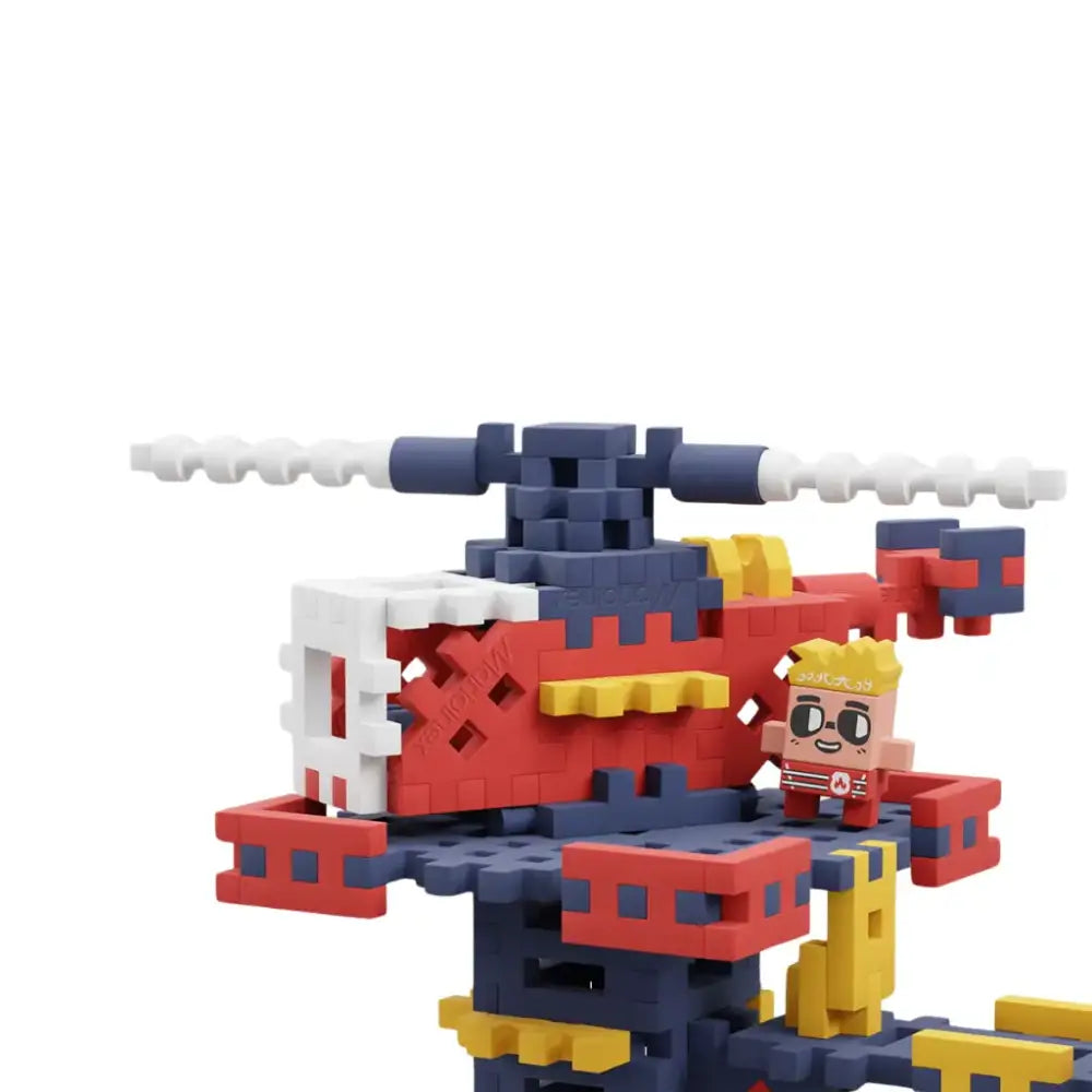 Mini waffle City - Estación de bomberos Construcción Marioinex mini-waffle-city-estacion-de-bomberos-construccion-vistoso-bloquear-helicoptero-919