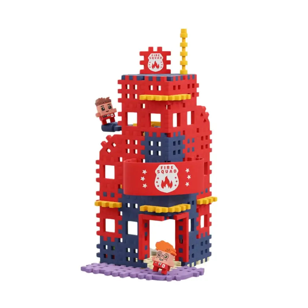 Mini waffle City - Estación de bomberos Construcción Marioinex mini-waffle-city-estacion-de-bomberos-construccion-vistoso-juguete-531