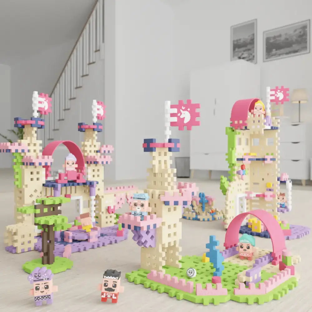 Mini waffle Fantasía - Magic Tower Construcción Marioinex mini-waffle-fantasia-magic-tower-construccion-vistoso-juguete-bloquear-470