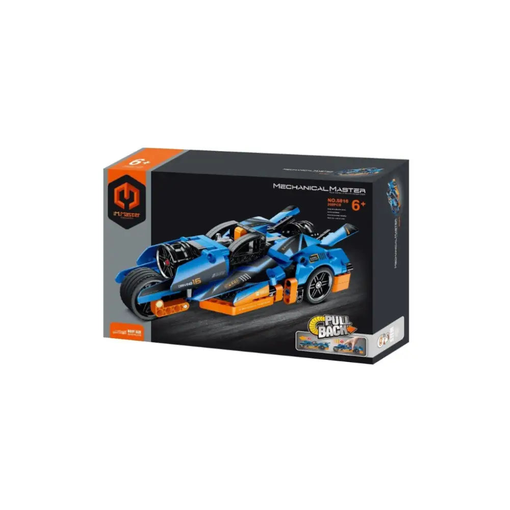 iMMaster Mechanical Master - Motocicleta 202 pzas Coches iMMaster motocicleta-azul-202-pzas-naranja-juguete-797