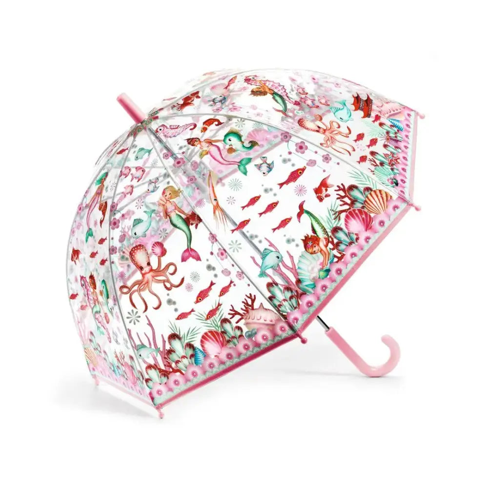 Paraguas Sirena simple Life style by Djeco paraguas-sirena-simple-claro-rosa-200