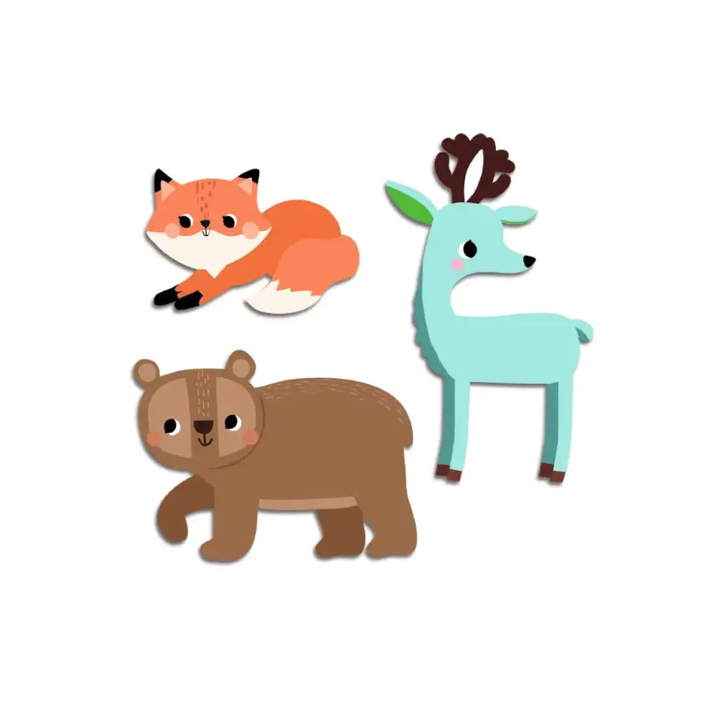 Pegatinas Animales del Bosque Pegatinas Djeco Art & Craft pegatinas-animales-del-bosque-tres-dibujos-animados-429