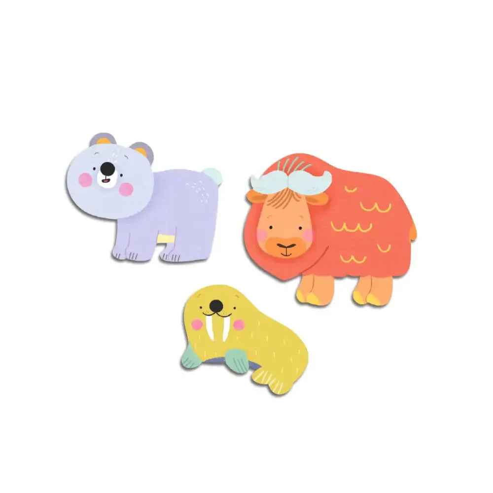 Pegatinas Animales Polares Pegatinas Djeco Art & Craft pegatinas-animales-polares-tres-lindo-dibujos-animados-454