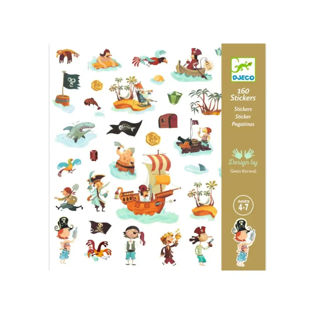 Pegatinas piratas Djeco Art & Craft pegatinas-piratas-recopilacion-de-tematica-pirata-348