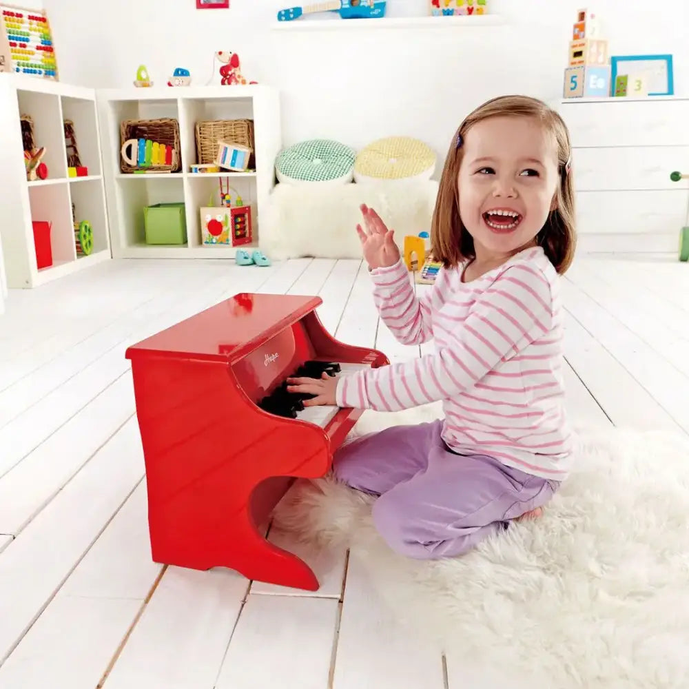 Piano rojo Instrumento musical Hape piano-infantil-rojo-tu-pequeno-mozart-en-proceso-instrumento-musical-rojo-juguete-327