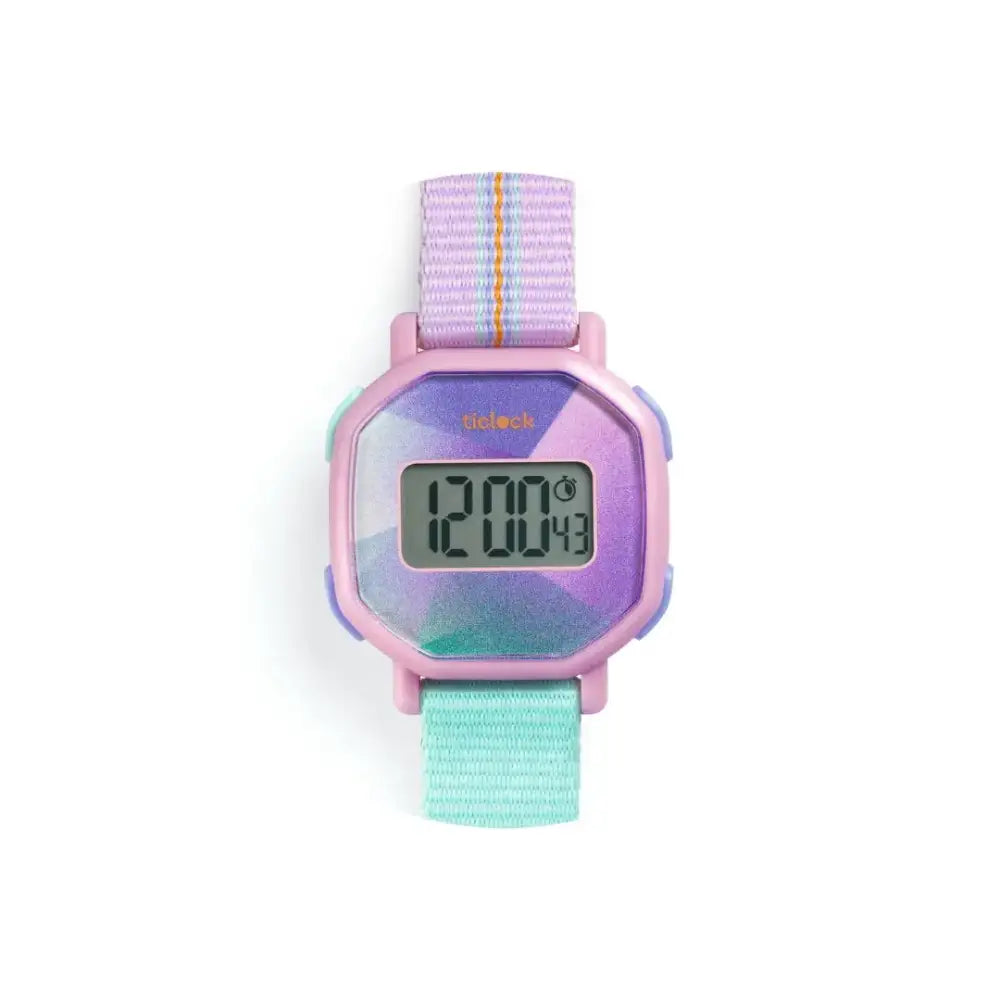 Reloj digital - Purple Prisma Life style by Djeco reloj-digital-purple-prisma-mirar-pastel-845